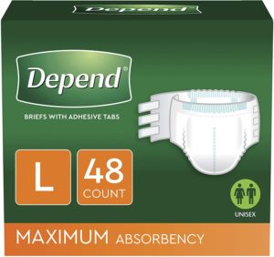 Depend Incontinence Protection Adult Diapers for Diarrhea