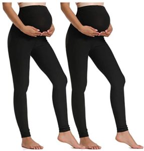 Foucome Women's Maternity Leggings Over The Belly Pregnancy