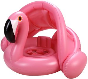 Iefoah Baby Flamingo Pool Float