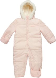 Pink Platinum Baby Girls' One-Piece Puffer Winter Snowsuit With Hood