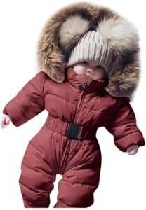 Samano Infant Toddler Baby Girls Boys Winter Down Snowsuits Romper Jacket Hooded Jumpsuit Warm Thick Coat Outfit